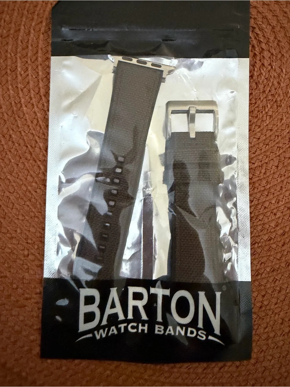 Barton Watch Bands Brown Nylon Replacement Strap